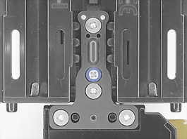 QTEQ Mini-Z MR-03 MM/LM ４ボール コネクト Ｔバー ブルー 装着状態